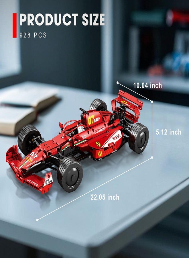 Reobrix F1 Cars Building Sets for Adults, Technical Formula 1 Model Car Kits, Cool 1:8 Scale Race Car Model Display for Home or Office Decor, Collectible Gifts for F1 Fans (928 PCS,Static Version) - Image 5
